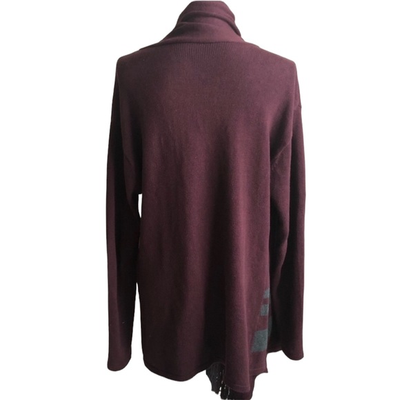 Cabi Port Fringe Sweater Cardigan L EUC - Picture 5 of 6